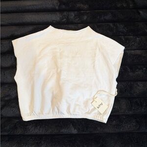 KHY White Short Sleeve Women's Top